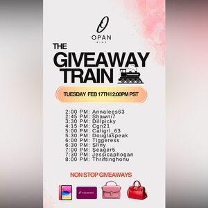 Non Stop Givys - Opan Bins Giveaway Train
